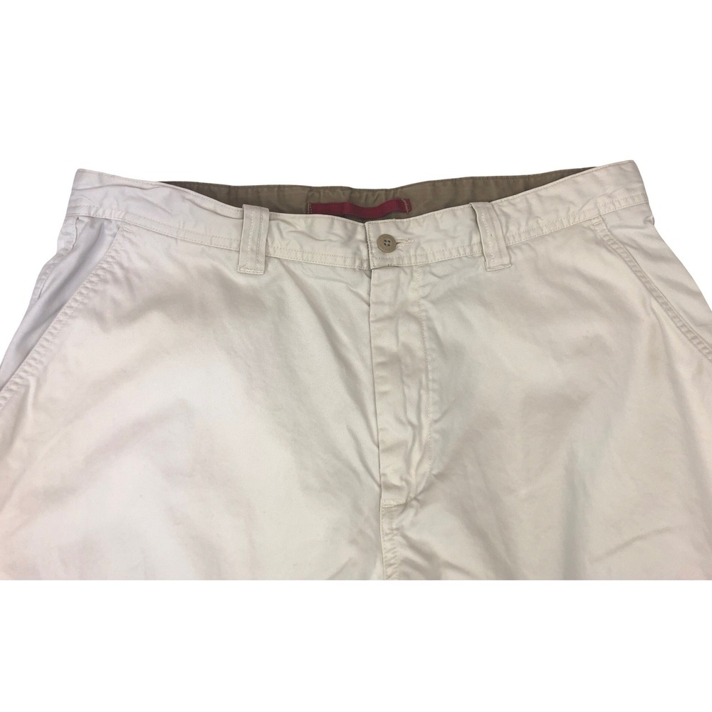 Tommy Hilfiger Mens Vintage 04 Wide Leg Chinos Cream Off-White 36x32 Y2K Baggy - Picture 5 of 10
